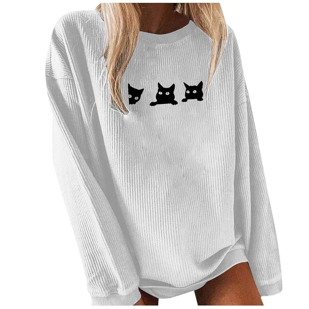 women tops Evarend Womens Crewneck Graphic Sweatshirts
